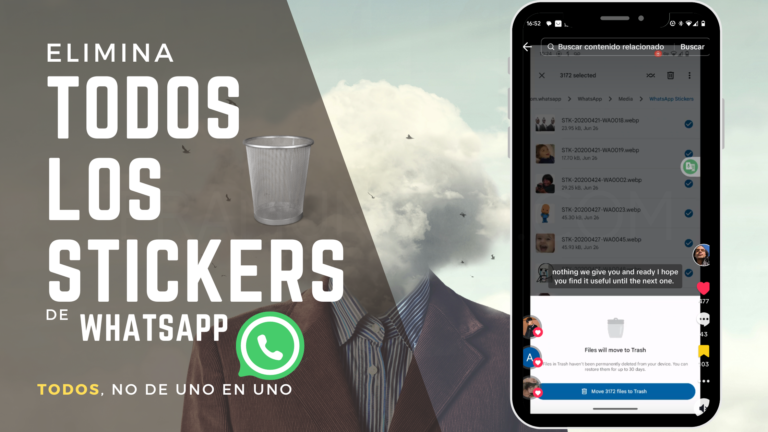 Borrar todos los stickers de whatsapp